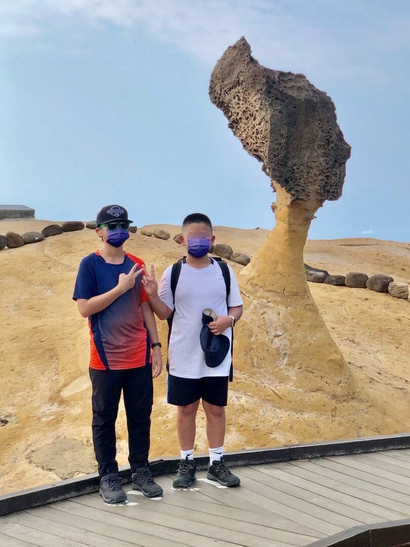 여왕머리 바위 정면 지정 포토존